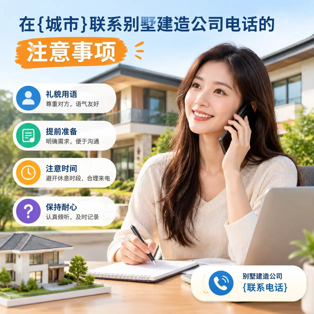 在从江联系别墅建造公司电话的注意事项