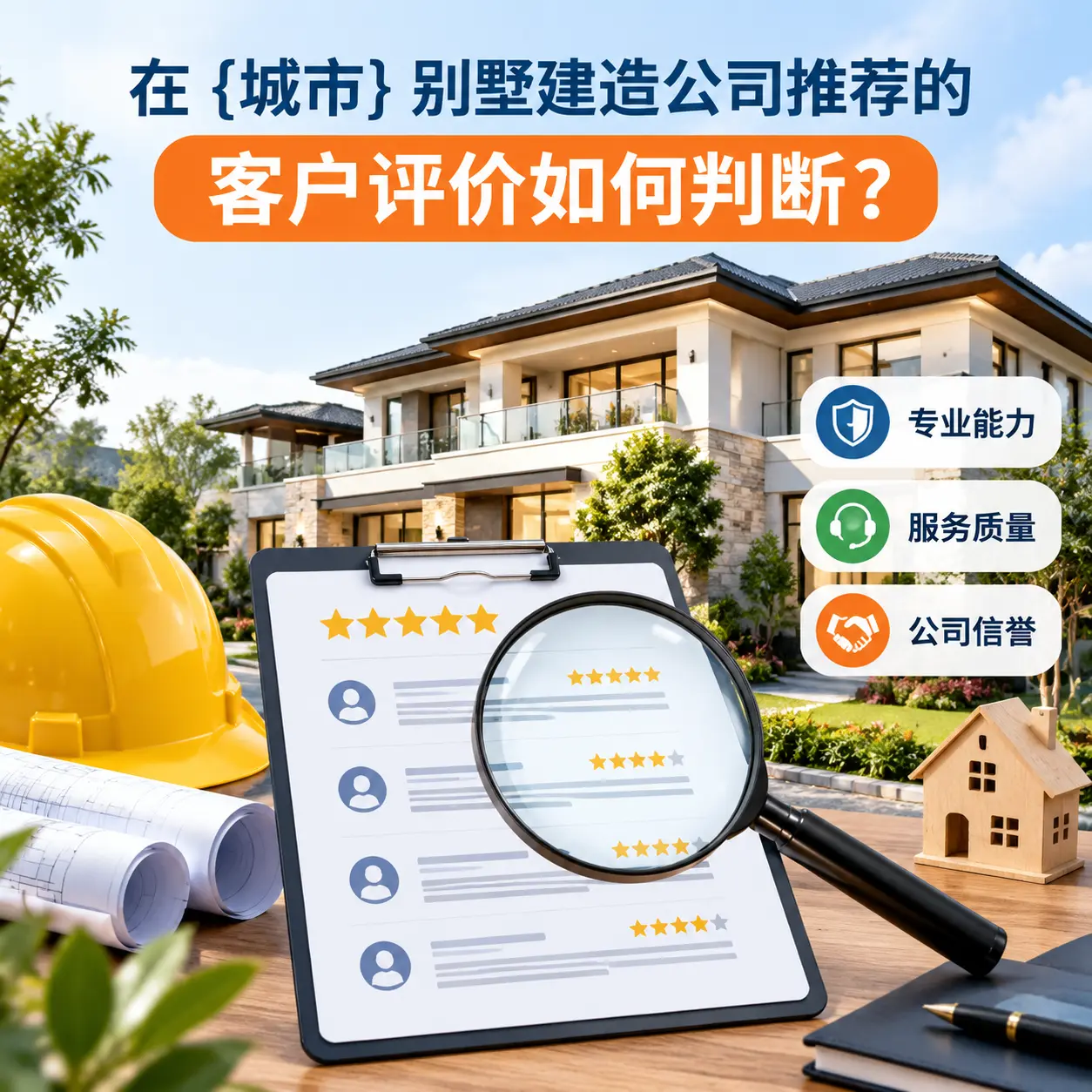 在 从江 别墅建造公司推荐的客户评价如何判断？