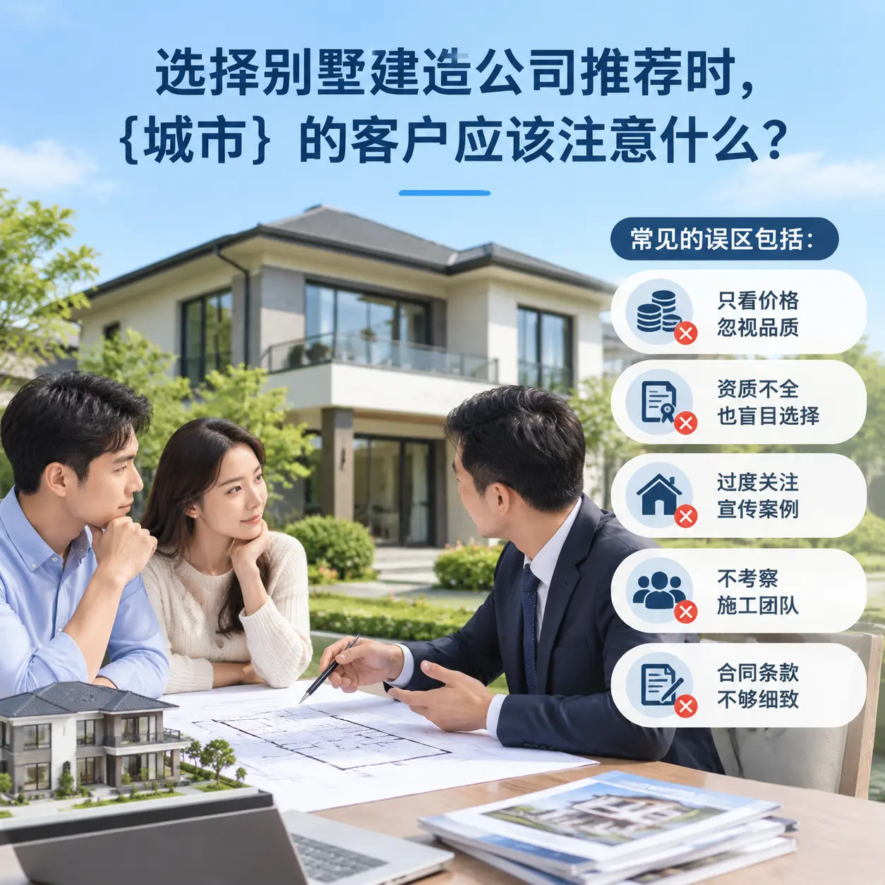 选择别墅建造公司推荐时,从江 的客户应该注意什么?