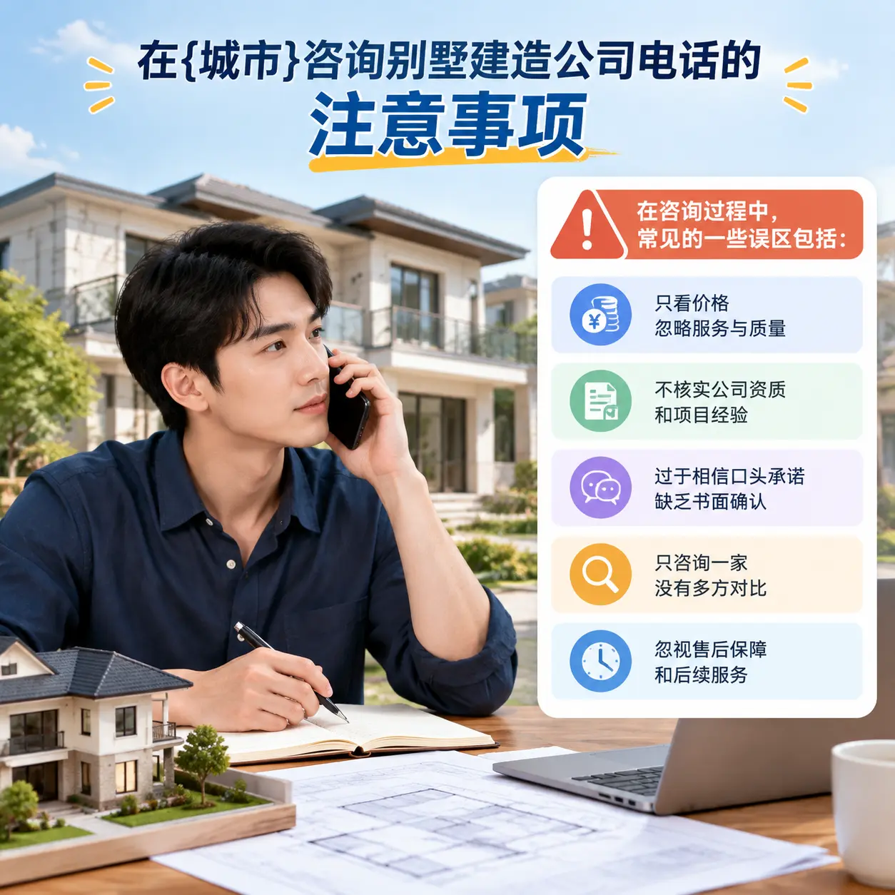 在从江咨询别墅建造公司电话的注意事项