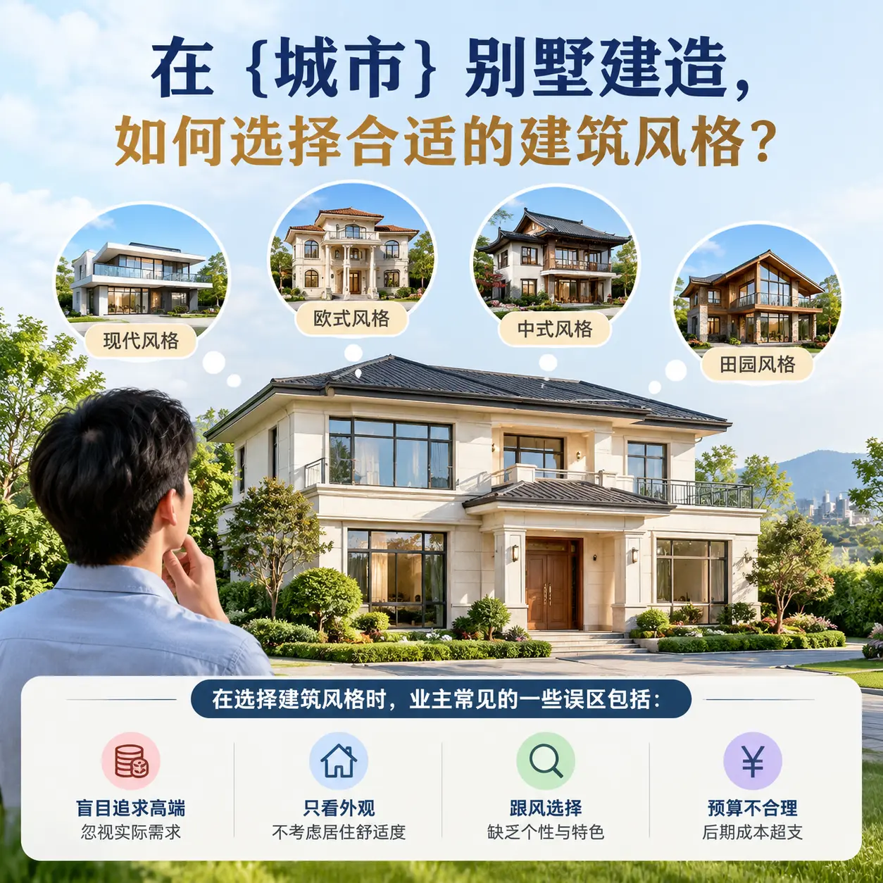 在 从江 别墅建造,如何选择合适的建筑风格?