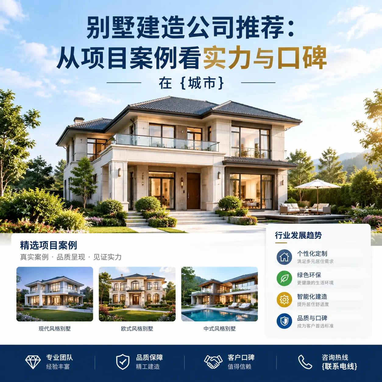 别墅建造公司推荐：从项目案例看实力与口碑在 从江